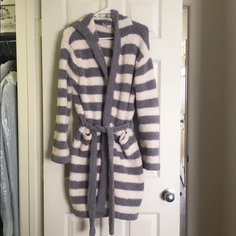 Barefoot Dreams Sz S Cozychic Hooded Short Robe